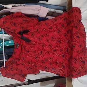 George Holiday Red Blouse